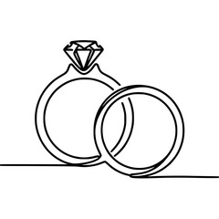 wedding ring with diamond