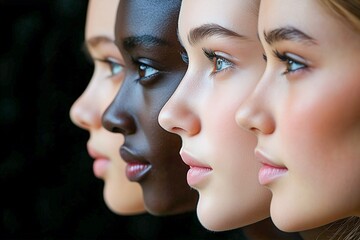 Content Group Friends Diversity Woman People Portrait