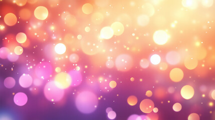 Obraz premium Colorful bokeh lights in a dreamy atmosphere with soft focus for festive backgrounds