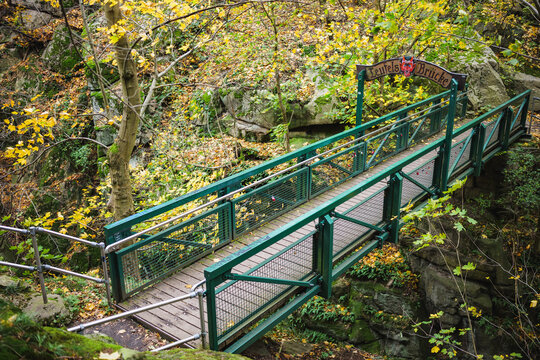 Teufelsbr&uuml;cke Footbridge in the Bode Gorge, Harz Mountains, Germany
