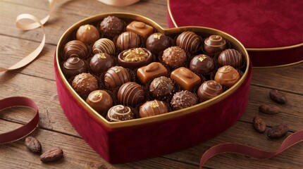 Heart-Shaped Chocolate Box
