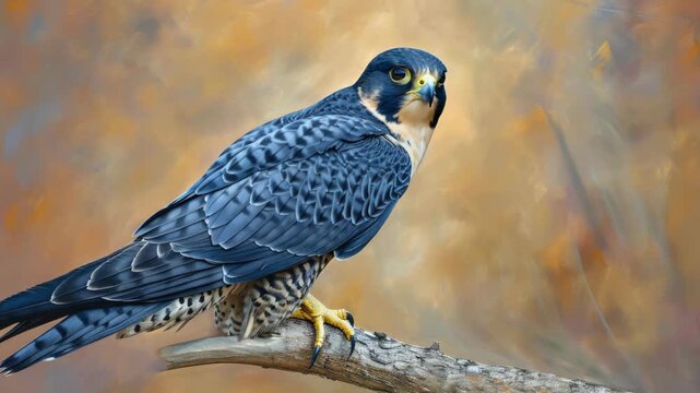 A majestic bird of prey soaring above a verdant landscape.