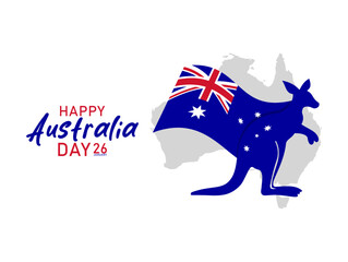 Vector graphic of Australia Day for Australia Day celebration.