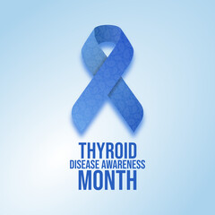 Vector graphic of Thyroid Awareness Month for Thyroid Awareness Month celebration.