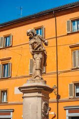 the statue of Luigi Galvani in Parma, Italy
