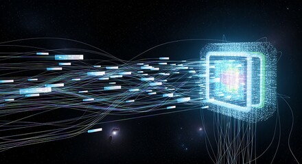 Quantum Processing Data Streams in a Starry Digital Universe
