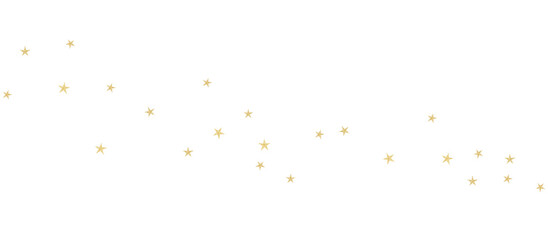 Golden falling glitter stars confetti, festive shiny gold star pattern for celebration, Christmas or New Year decoration