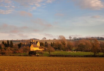 Fototapeta premium Landscape near Chipping Campden, Cotswolds, Gloucestershire, England