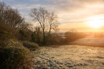 Landscape near Charingworth, Cotswolds, Gloucestershire, England