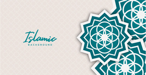 Islamic Banner Border Ramadan Theme Background