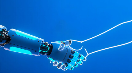 Stylized robot head with glowing circuit board segments looking forward, representing the future of artificial intelligence and innovation.