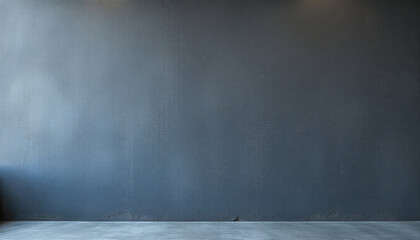 Spacious Dark Grey Wall Background with Concrete Flooring for Modern Design Aesthetics