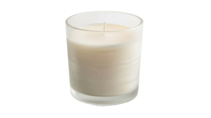 Frosted Glass Candle Calm Ambient Glow
