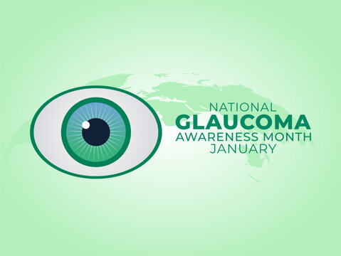 Vector graphic of National Glaucoma Awareness Month for National Glaucoma Awareness Month celebration. - Powered by Adobe