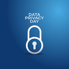 Vector graphic of Data Privacy Day for Data Privacy Day celebration.