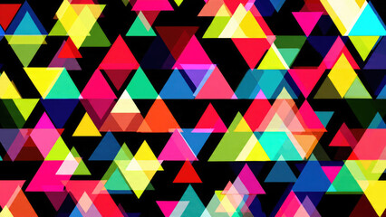 Colorful Triangle Abstract Background