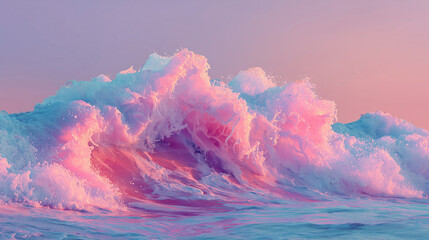 glowing pink wave feminine aesthetic background