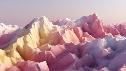 Low Poly Mountains Landscape