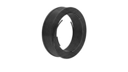 Rolled Dark Cable Coil Abstract Macro