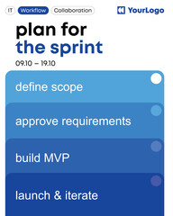 Poster & Social Media Set – Minimal Modern Design for Finance, Education, Business, Marketing & IT