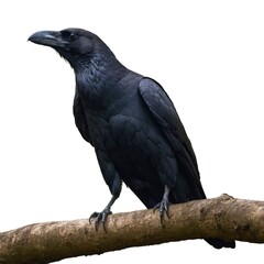 crow sitting on a branch 