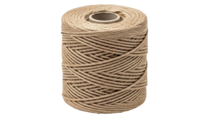 Spool of Jute Twine Wound Tightly on Cardboard Core