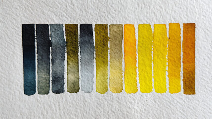 Watercolor Swatches on Textured Paper paint gradient