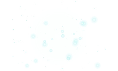 Glowing Cyan Energy Burst With Floating Orbs Abstract Cosmic Effect Isolated On Transparent Background