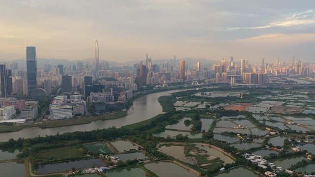 Hong Kong Shenzhen Wetlands Border Aerial