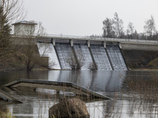 Rappbode Forebay Dam in the Harz Mountains, Germany