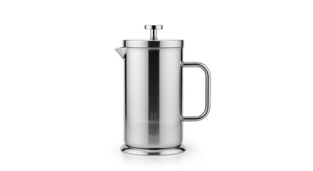 Coffee maker sits on a plain surface with a simple design for making brewed coffee in the kitchen setting