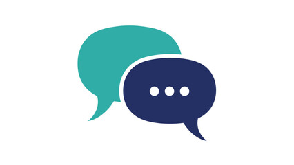 Modern chat bubbles for digital communication and messaging