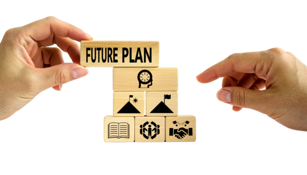 A person holding a business concept sign featuring a house and text cubes representing help and sale to symbolize a success message for a real estate service job - Powered by Adobe