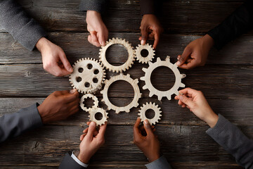 collaborative team of business people