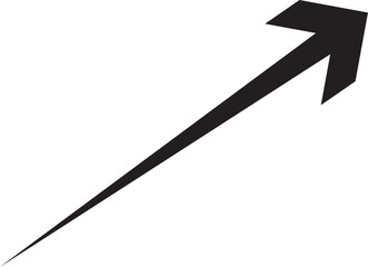 Vector illustration of an arrow showing progress and growth.