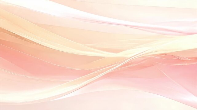 春色の淡いピンクが織りなす抽象ライン背景 ゆっくりと右へ流れるパン