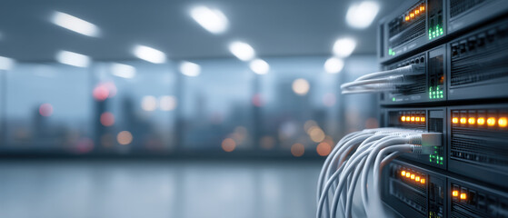 Secure data center server with powerful network technology system