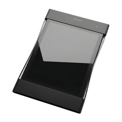 Blank business card holder isolated on transparent background