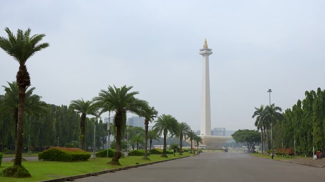 Jakarta Iconic Structure, National Monument, Urban Public Space, Handheld