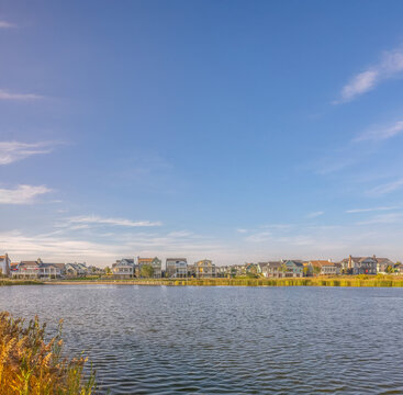 Scenic Oquirrh Lake with lovely waterfront homes