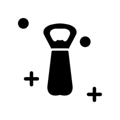 Bottle opener icon design template