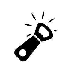 Bottle opener icon design template