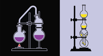 Laboratory Equipment for Chemical Experiments and Reactions