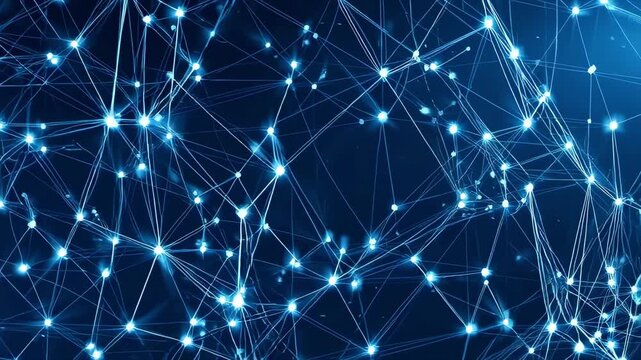 迫りくる光のネットワーク背景