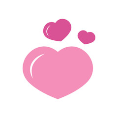 love  logo icon illustration flat