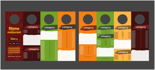 Modern Restaurant Food Menu Design