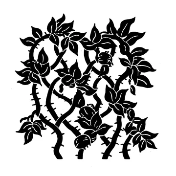 Organic vine lines forming abstract shadow texture