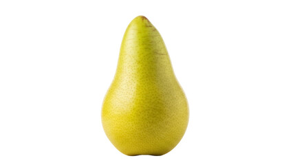 Isolated pear fruit, a whole natural food item with smooth skin, ripe and fresh