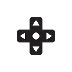 Classic video game directional pad / d-pad flat vector icon for gaming apps and websites