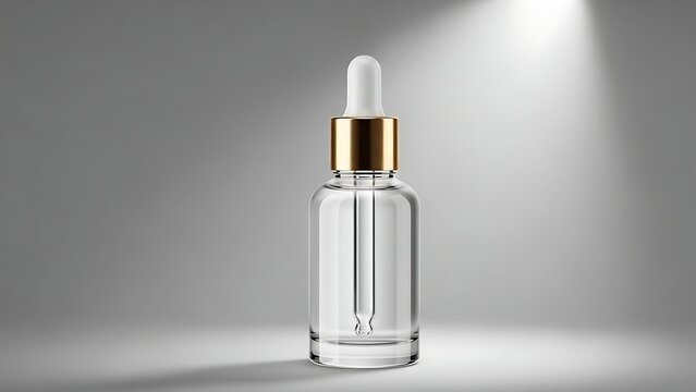 Luxurious glass dropper bottle